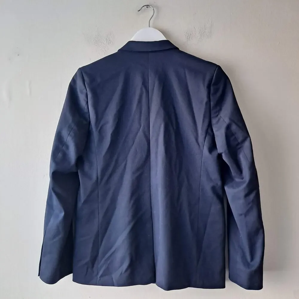 Nordstrom Navy Single Breasted 2 Button Career Work Blazer Jacket Boys Size 16
